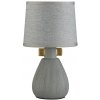 Интерьерная настольная лампа Fusae 5666/1T конус серый Lumion