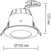 Встраиваемый светильник уличный N1519 N1519RAL9003