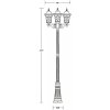 Стеклянный наземный фонарь VENECIA 2L 91809LB Bl белый Oasis Light