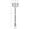 Стеклянный наземный фонарь VENECIA 2L 91809LB Bl белый Oasis Light