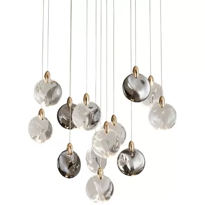 Светодиодный подвесной светильник OD2440 OD2440-13 gold/clear+amber+grey DeLight Collection