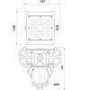 Уличный консольный светильник Галеон 11 CB-C0324039 прозрачный