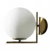 Стеклянное бра Icl 2578-W белое форма шар Loft It