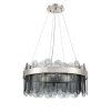 Стеклянная подвесная люстра Fantasma VL3195P12 черная Vele Luce