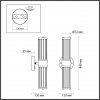 Стеклянное бра Kepa 4946/2W цилиндр прозрачное Odeon Light