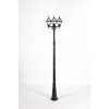 Стеклянный наземный фонарь FARO 91110B 18 Bl прозрачный Oasis Light
