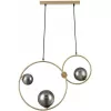 Стеклянный подвесной светильник Ornato 8036/3 форма шар Lumion
