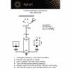 Подвесная люстра Flavi APL.753.03.06 цилиндр белая Aployt