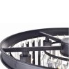 Стеклянная подвесная люстра 1920s Odeon KR0387P-6 black/clear прозрачная DeLight Collection