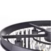 Стеклянная подвесная люстра 1920s Odeon KR0387P-6 black/clear прозрачная DeLight Collection