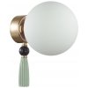 Стеклянный настенный светильник Palle 5405/1W форма шар белый Odeon Light