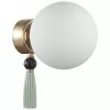 Стеклянный настенный светильник Palle 5405/1W форма шар белый Odeon Light