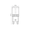 Лампочка светодиодная Optima LED-JCD-4,5W/4000K/G9/CL/SLS Volpe