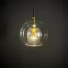 Стеклянный подвесной светильник  LYSE01 прозрачный форма шар ImperiumLoft