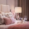 Интерьерная настольная лампа Crystal Table Lamp BRTL3036 цилиндр белый DeLight Collection