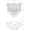 Хрустальный настенный светильник Chaleur 422/1 прозрачный Bogate's