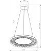 Подвесной светильник Parafe 40024/1 LED серый белый Eurosvet