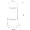 Наземный светильник Coppia A5217FN-1BK прозрачный Artelamp