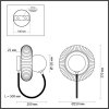 Стеклянное бра Buny 5013/1W форма шар белое Odeon Light