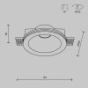 Точечный светильник Gyps Modern DL002-1-01-W-1 белый Maytoni