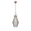 Стеклянный подвесной светильник Genio VL5402P11 серый Vele Luce