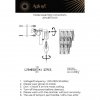 Хрустальный настенный светильник Francheska APL.837.01.02 прозрачный Aployt