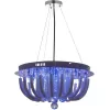 Стеклянная подвесная люстра Tristar LDC 9798-450 бежевая Lumina Deco Стеклянная подвесная люстра Tristar LDC 9798-450 бежевая Lumina Deco