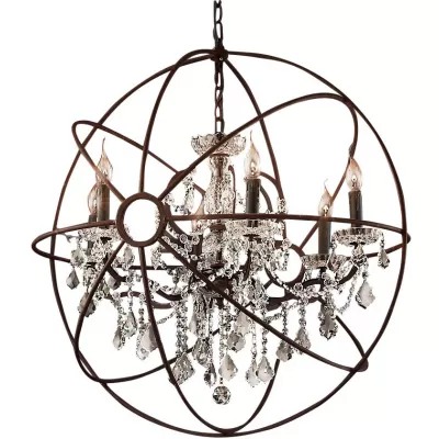 Подвесная люстра Foucault'S Orb 5014-D6 rusty DeLight Collection