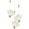 Стеклянный подвесной светильник Butterfly OM8201008-3 rose gold прозрачный DeLight Collection