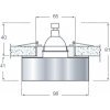 Хрустальный точечный светильник Downlight DL012Y/1 цвет янтарь