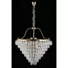 Хрустальная подвесная люстра Gerta APL.725.13.13 прозрачная Aployt