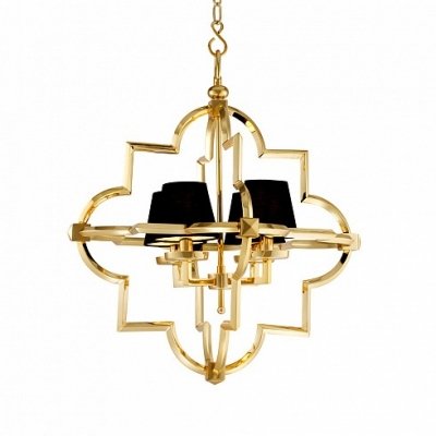 Подвесная люстра Mandeville KM0728P-4M gold/black DeLight Collection