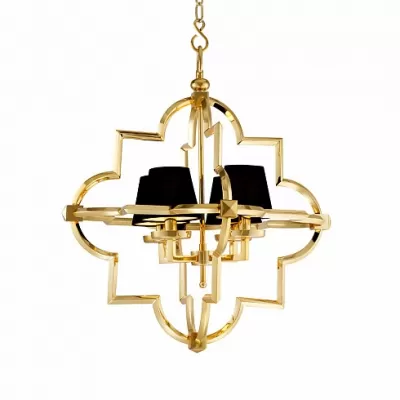 Подвесная люстра Mandeville KM0728P-4M gold/black DeLight Collection