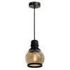 Стеклянный подвесной светильник Tonawanda GRLSP-9689 форма шар цвет янтарь Loft