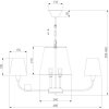 Подвесная люстра Milos 60153/6 никель конус Eurosvet