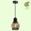 Стеклянный подвесной светильник Tonawanda GRLSP-9689 форма шар цвет янтарь Loft