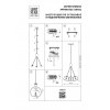 Стеклянная подвесная люстра Sferico 729031 форма шар прозрачная Lightstar