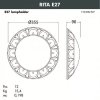 Настенный светильник уличный Rita 1T3.000.000.AYE27 белый Fumagalli