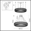 Хрустальная подвесная люстра Panta 4926/85L прозрачная Odeon Light