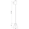 Стеклянный подвесной светильник Fume FR5399PL-L4BS конус Freya