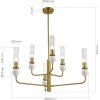 Стеклянная потолочная люстра Medea SL1244.303.06 прозрачная цилиндр ST Luce