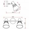 Стеклянный спот Adria 7017-702 конус прозрачный Rivoli