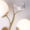 Стеклянное бра Camomilla A9712AP-2SG белое форма шар Artelamp