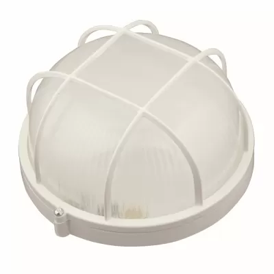 Настенно-потолочный светильник  UWL-R02 100W/E27 IP54 WHITE Kруг/Решетка Uniel
