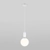 Стеклянный подвесной светильник Bubble 50197/1 белый форма шар белый Eurosvet