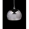 Подвесной светильник Aurora LDP 081013-300 CHR форма шар серый Lumina Deco