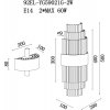 Стеклянное бра  92EL-YG59021G-2W прозрачное Garda Decor