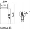 Стеклянный наземный фонарь LEDSPOT W6146S-1-526 CB Oasis Light