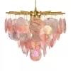 Стеклянная подвесная люстра Lolly 10492/600 Pink Loft It