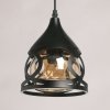 Стеклянный подвесной светильник Соло 112011801 черный форма шар DeMarkt